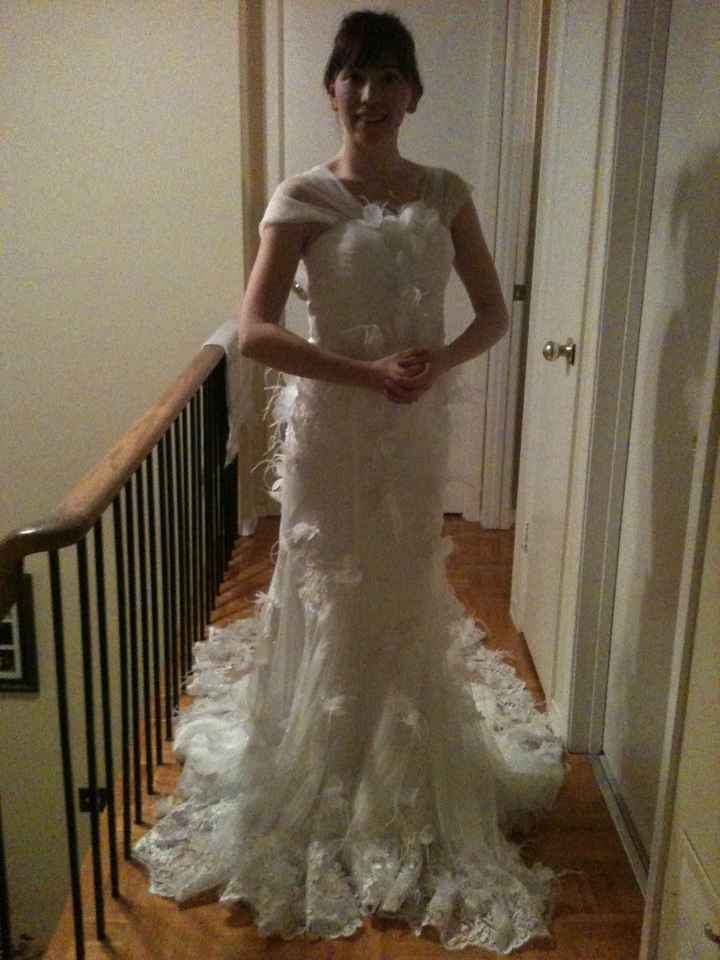 Final Dress Fitting and Hair Trial...Pics :)