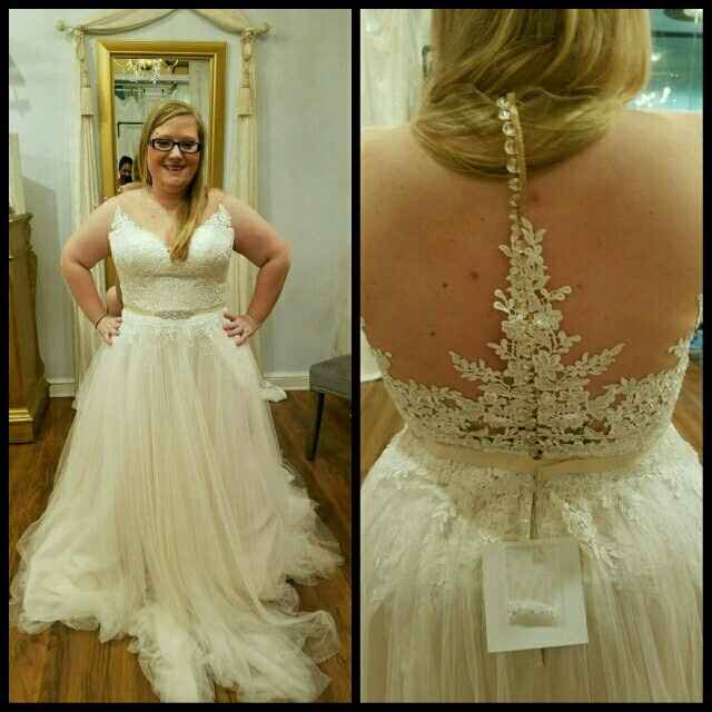 I bought my wedding dress today:)