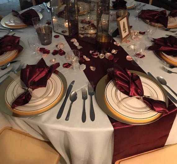 Centerpieces for a Navy, Burgundy, Blush, and Gold wedding. 5