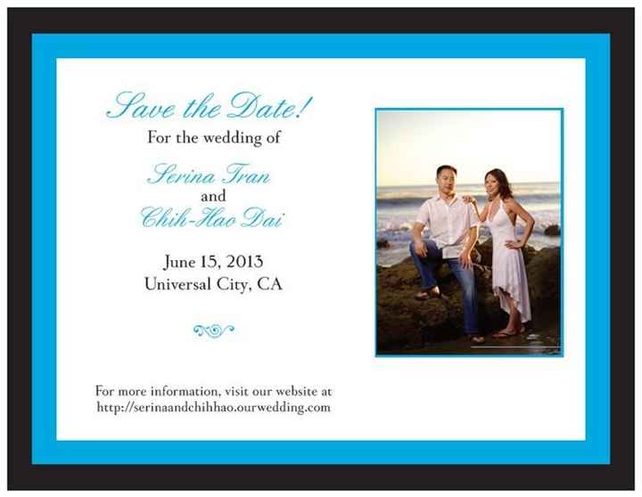 Our Save the Dates!