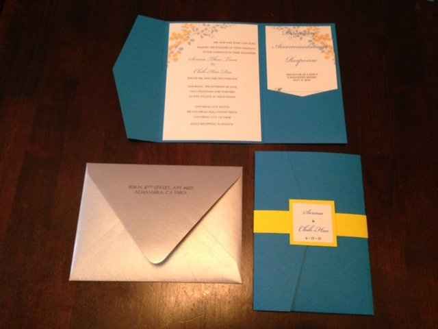 My DIY pocketfold invitations