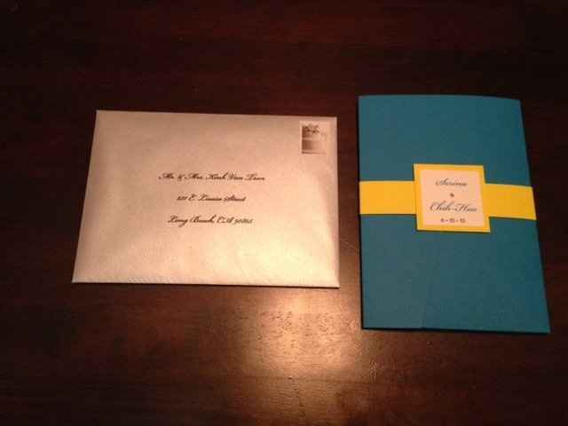 My DIY pocketfold invitations