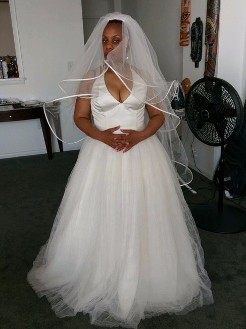 my dress and veil