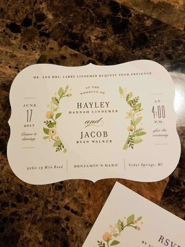 Show me your rustic/vintage wedding invitations please?