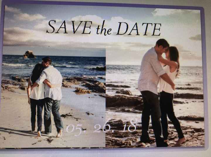 Save the date postcard