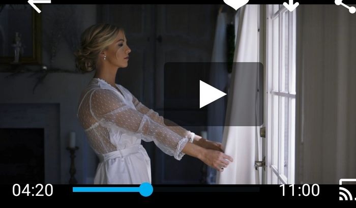 iso Satin robes with sheer back and sheer sleeves - 1