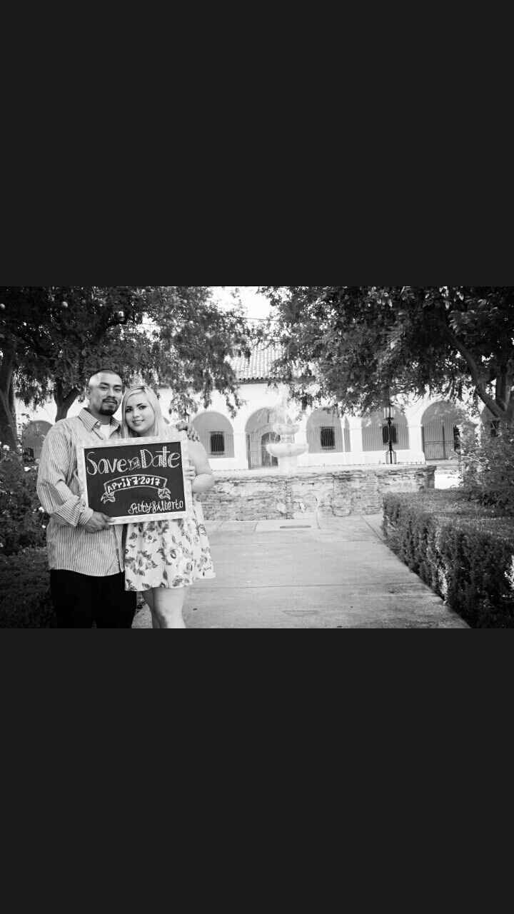 My DIY save the date photo