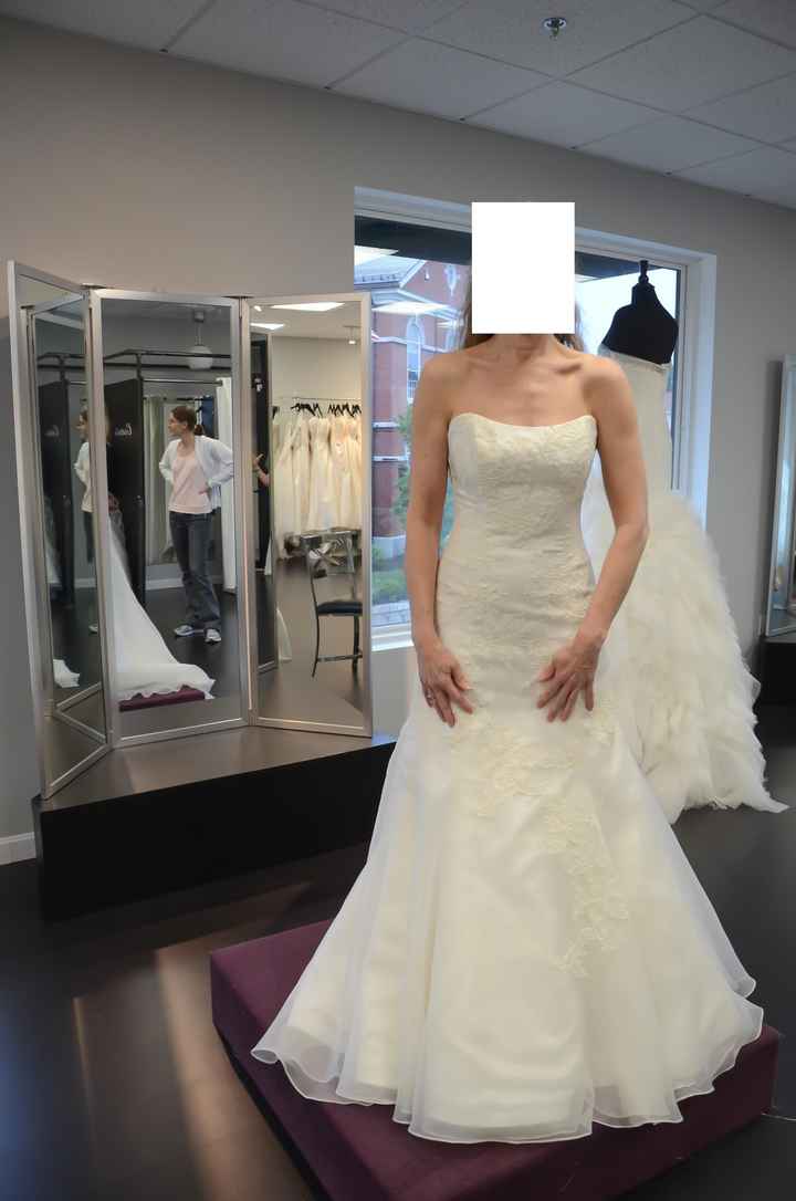 Show me you in your dress versus the model!