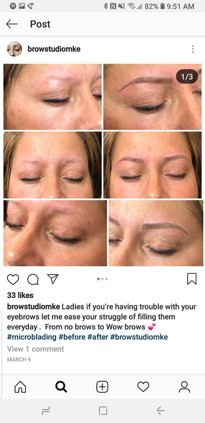 Microblading or not? Wedding 10-12-19 - 2