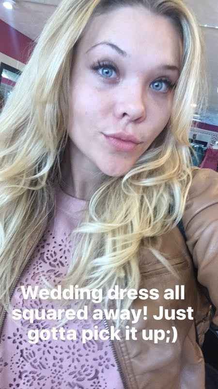 Final wedding dress fitting
