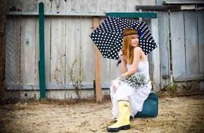 rain rain go away i don't want you on my wedding day....