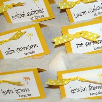 How are you presenting seating/place cards to guests?