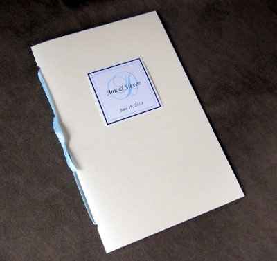 As Promised ~ Wedding Programs for Catholic Ceremony! :o)