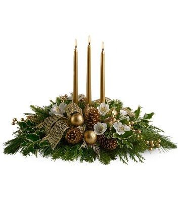Christmas Theme Wedding Centerpieces