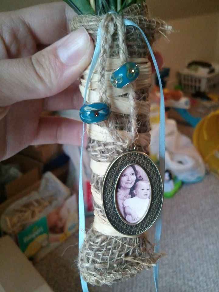 My memorial on my DIY bouquet *pics
