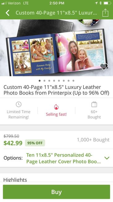 Leather photobook Groupon!! - 3
