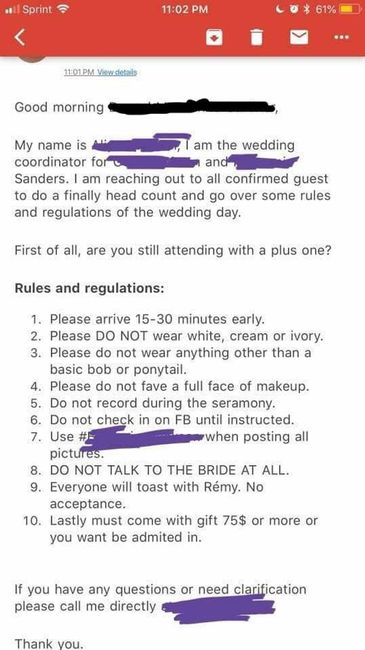 Ultimate bridezilla - funny post! 1