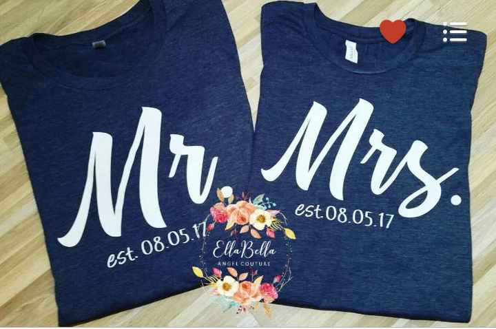 Honeymoon shirts! - 1