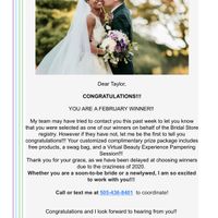 Bridal pampering winner? - 1