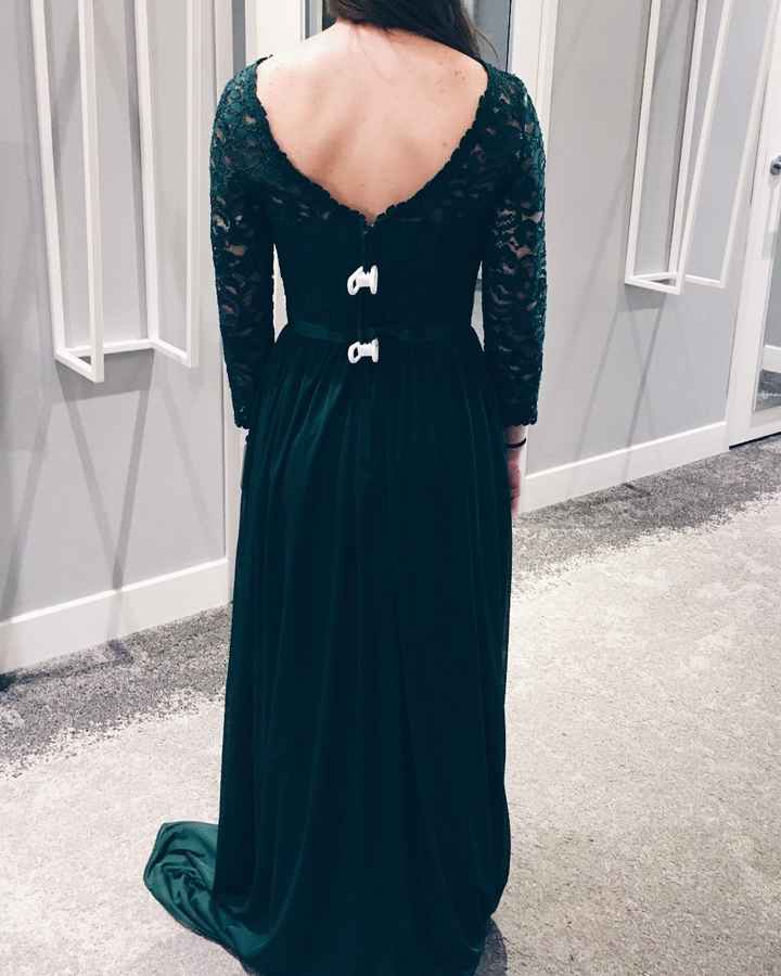 Back of the dress