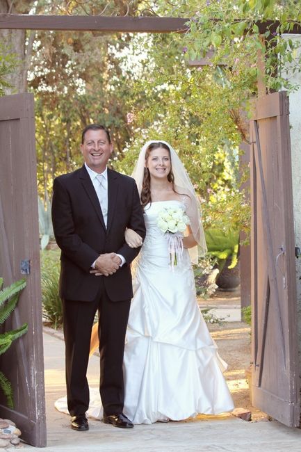Weird OBSESSION: I love seeing brides in their ACTUAL dresses :)