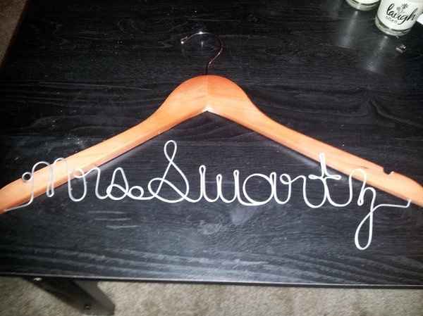 my $5.95 Bridal Hangers