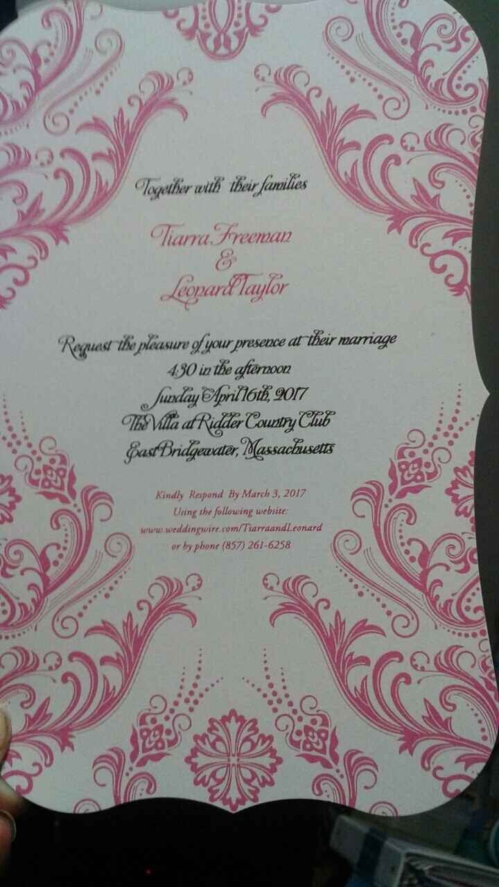 Show me your invitations!