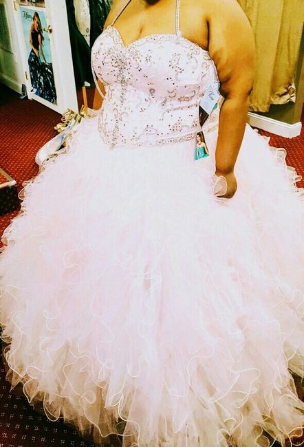 Blush/Pink wedding gown