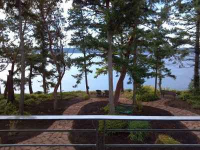 Not a beach wedding a wooded bluff. Ideas on colors and decor?