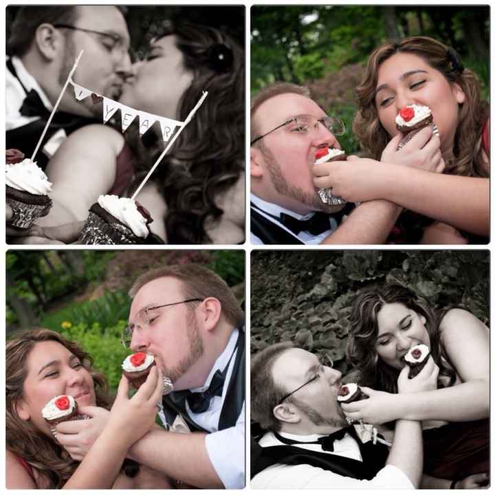 With photos is how we celebrated our 1 year! thought i'd share.