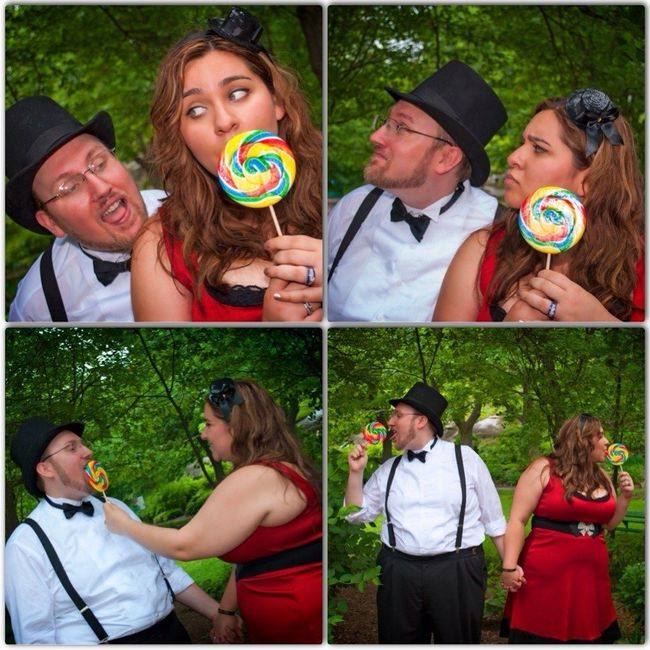 With photos is how we celebrated our 1 year! thought i'd share.