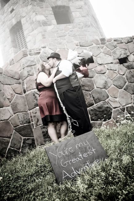 With photos is how we celebrated our 1 year! thought i'd share.