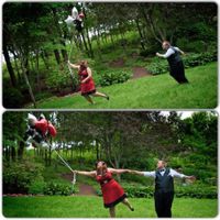 With photos is how we celebrated our 1 year! thought i'd share.