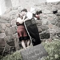 With photos is how we celebrated our 1 year! thought i'd share.