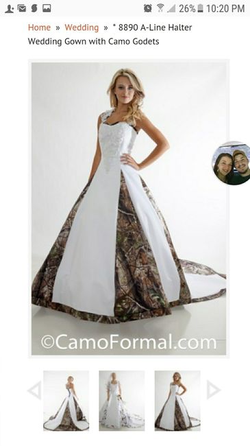 Colored wedding dress, anyone?