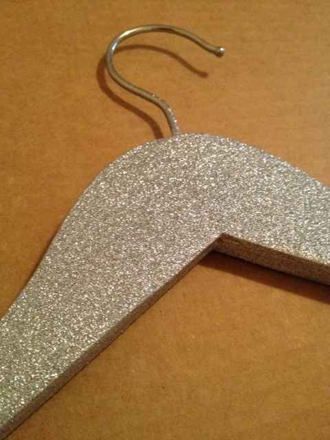 DIY Glitter Hanger