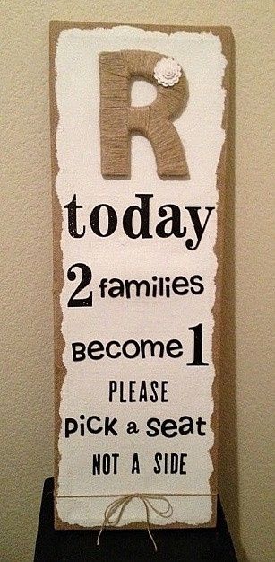 What are your wedding signs?