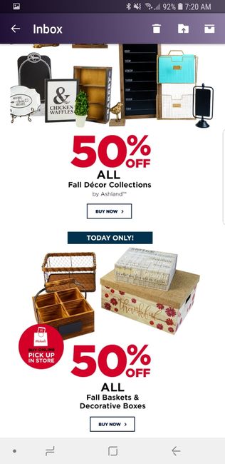 Happy Fall Y'all -- 50% off at Michael's - 2
