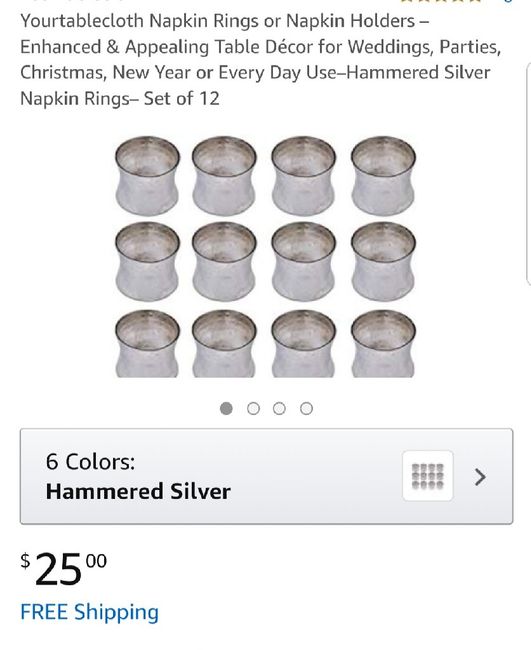 Where to find pretty Napkin Rings? - 2