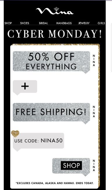 Cyber Monday Only - Nina 50% off - 1
