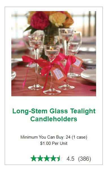 Dollar Tree Wedding item #1- You can order from their website and they will ship to a store or your 