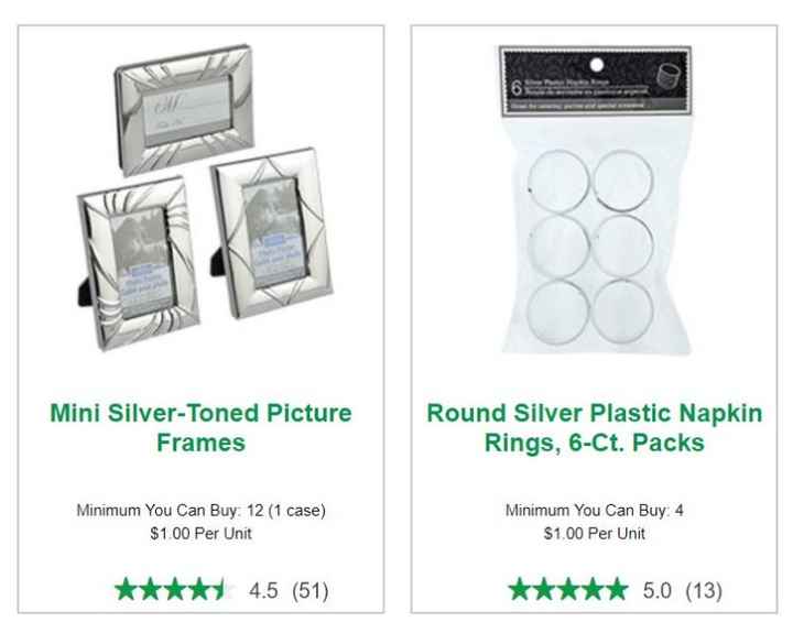 Dollar Tree Wedding item # 7-8