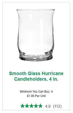 Dollar Tree Wedding item # 25 - I purchased used, large hurricanes and will probably purchase 10-20 