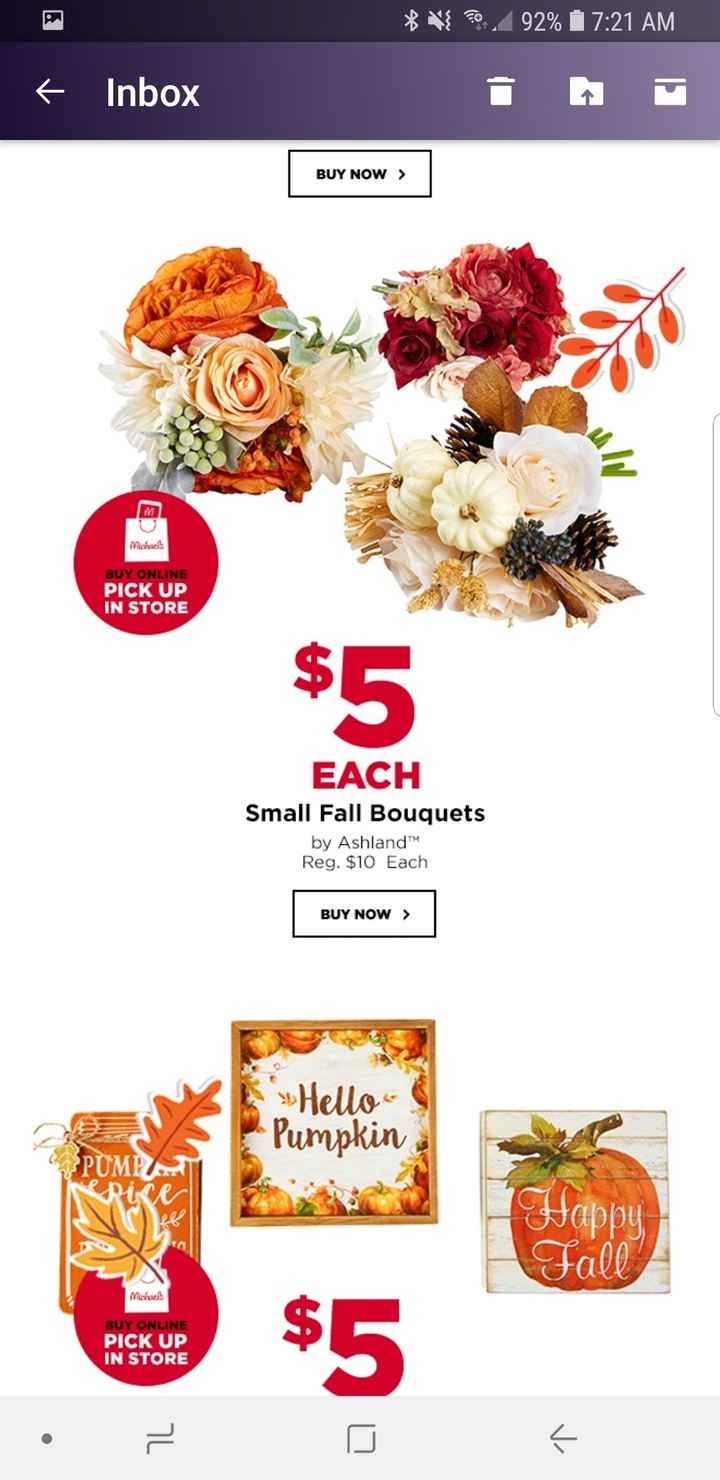 Happy Fall Y'all -- 50% off at Michael's - 5