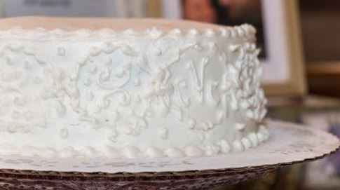 Regina Bakery - Cincinnati Ohio - Monogram Cake 