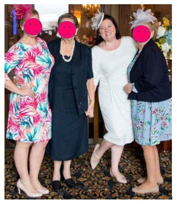 Sister, Grandma, Me, Mom 
