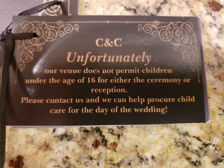 No children at the wedding - 1