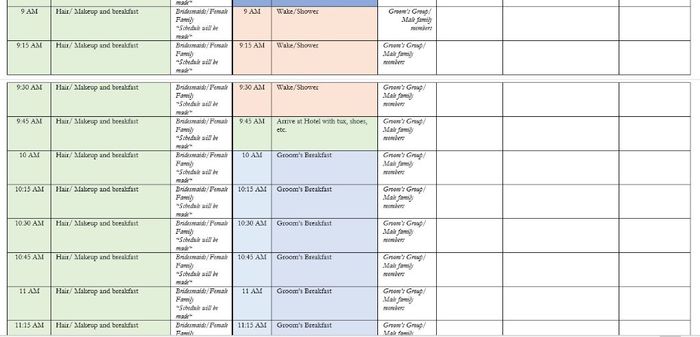 1:00 Ceremony Timeline 10