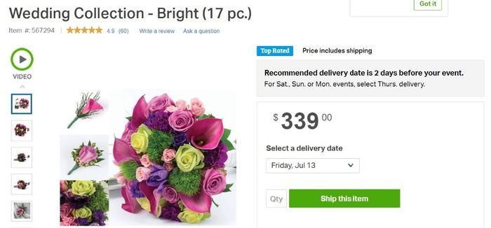 I second the Sam's flowers comment from above