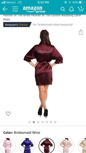 Help! i can’t decide bridesmaids robes color 1